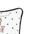 thumbnail image 2 of Cheers To Everything Embroidered Small Petite Mini Accent Pillow 8" x 8", 2 of 4