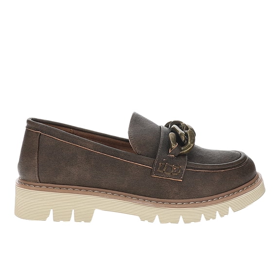 Corkys Womens Not Literally Lug Sole Loafers Casual Shoes