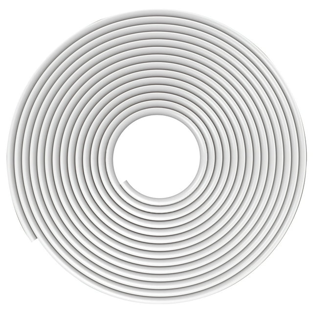 Grusce Wall Cord Hider Self Adhesive Wall Cable Concealer Flexible Cable Hider Cover White Wire Cover Raceway Wall Cord Cover Hider 4/6/8 Meter for Hiding Cable