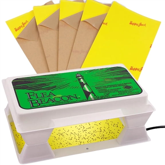 Happy Jack Flea Trap For Indoor Flea Control, Traps Fleas Year-Round, 1 Pack