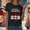 thumbnail image 3 of Towmus Women Christmas Shirt Fall Graphic Crew Neck Tee Shirt Casual Summer Tops Short Sleeve Clothes, 3 of 6