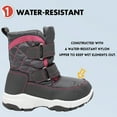 thumbnail image 5 of Ahannie Unisex-Child Warm Insulated Snow Boots, Kids Boys Girls Outdoor Winter Boots with Hook & Loop Closure, 5 of 6