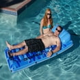 thumbnail image 4 of Swim Central Inflatable Camouflage Sumo Sized Swimming Pool Raft - 81" - Blue, 4 of 6