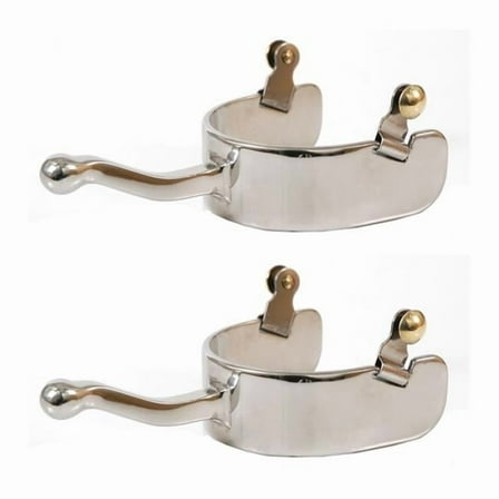 Jacks 11097-Y Youth Stainless Steel Equitation Offset Spurs