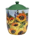 thumbnail image 2 of Certified International Sunflower Bouquet 3 Piece Canister Set 54 oz, 72 oz, 104 oz, Multicolor, 2 of 5