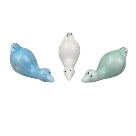 

3pcs Cartoon Animal Shape Design Household Chopsticks Holder Chopsticks Rest Ceramic Material for Home (Random Color)