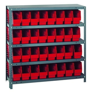 Quantum Storage Systems 1839-108BL Bin Shelving, Solid, 36x18, 24 Bins, Blue