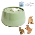 thumbnail image 1 of Fuente De Agua De Cerámica qooarker Verde Diseño de Ballena con Filtro de Carbón Activado para Gatos, 1 of 7