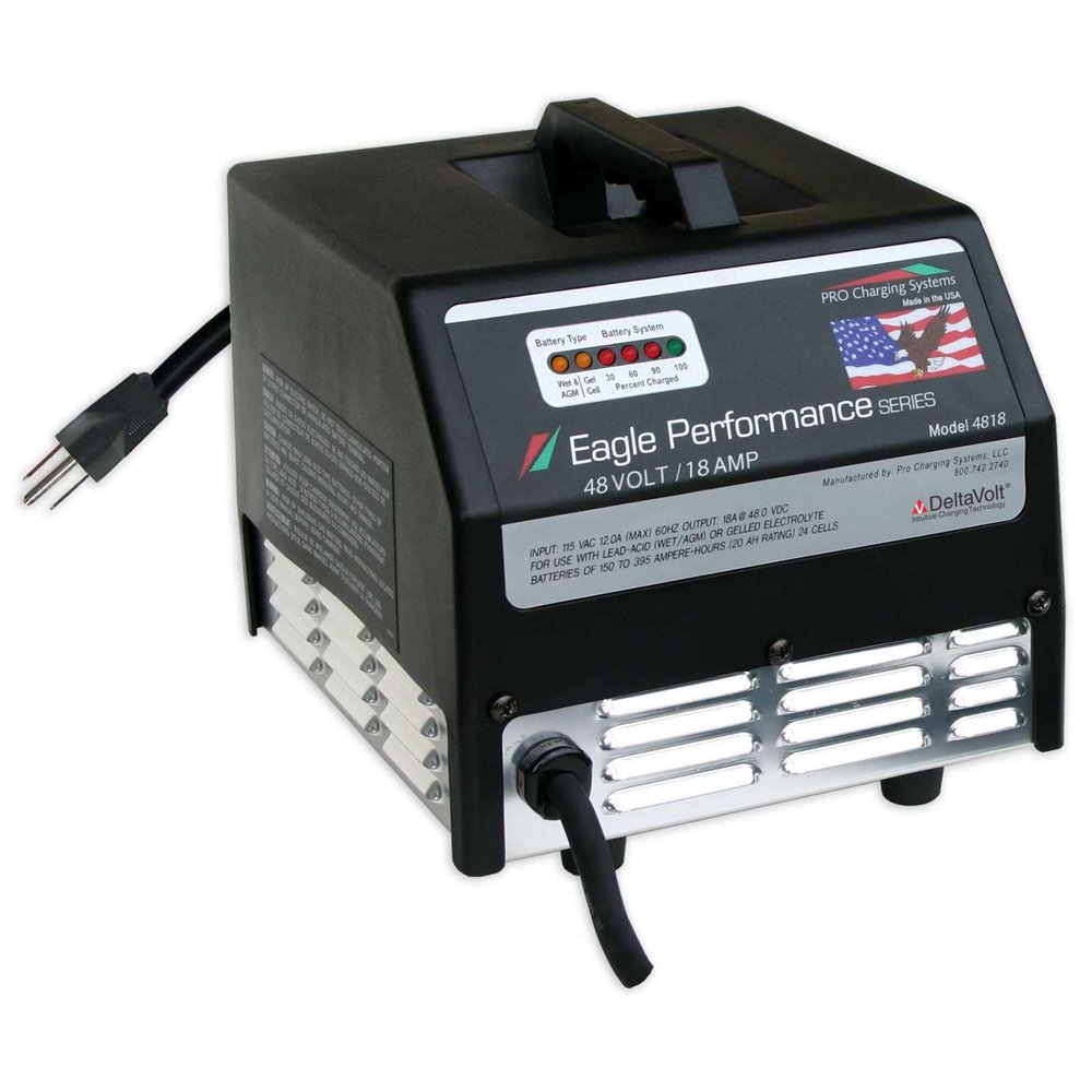 PRO Charging System i4818EZ611 E.P.S. w/ 611 “D-Plug” - E-Z-GO 18A USA
