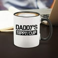 thumbnail image 4 of Shop4Ever Daddy's Sippy Cup Black Handle Ceramic Coffee Mug Tea Cup (11oz.), 4 of 5