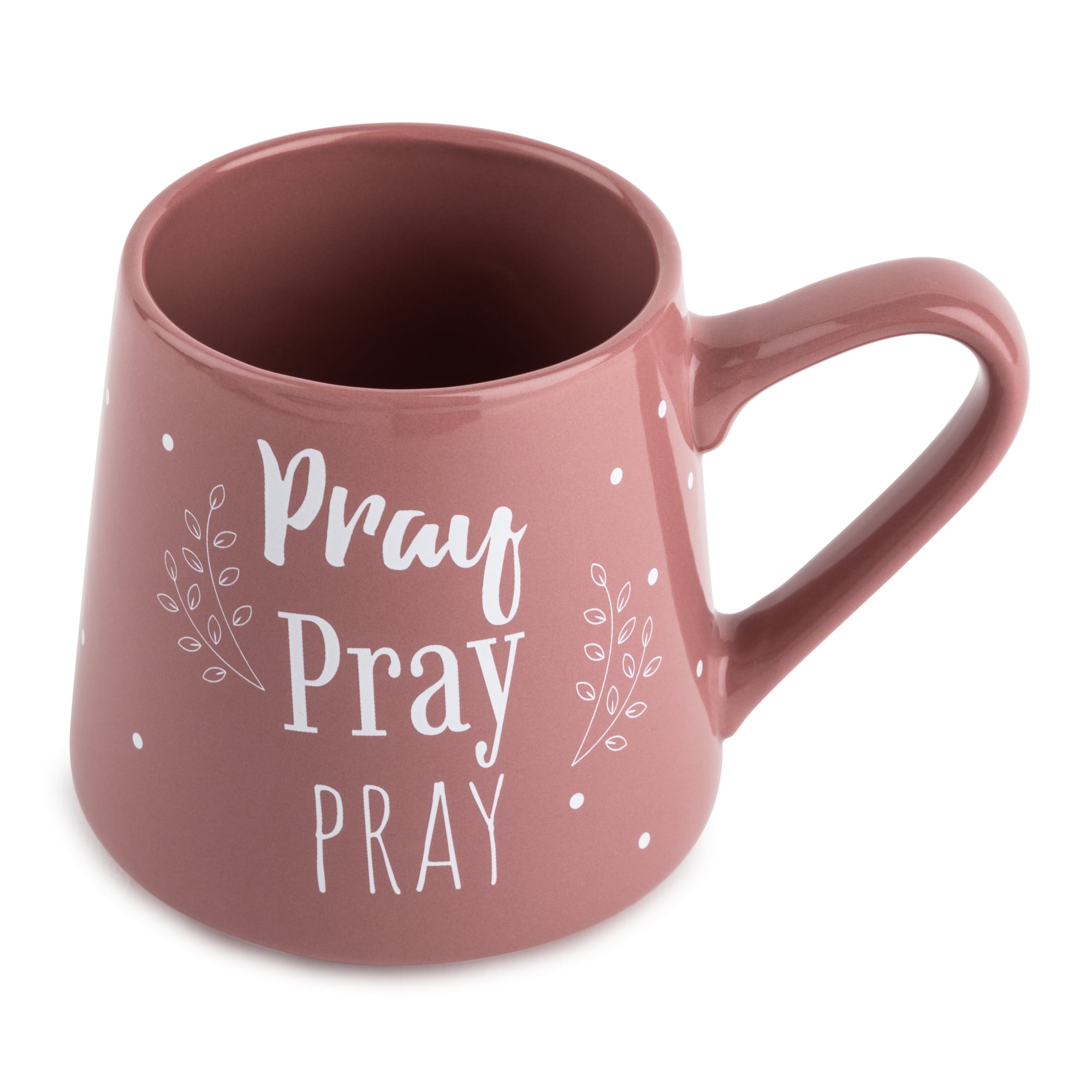 Thyme & Table Pray Ceramic Coffee Mug, 20 fl oz