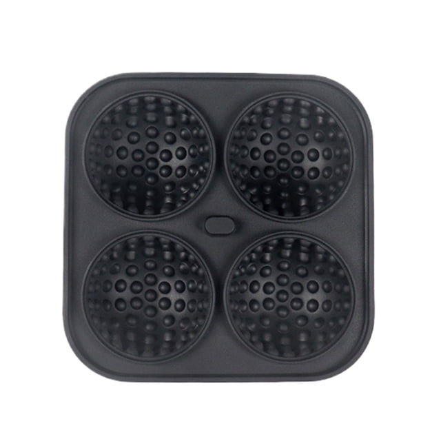 Molde de bola de hielo de Golf Wosthever Gel de sílice Cubierta transparente Negro
