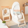 thumbnail image 5 of KORIMEFA Baby Potty Training Seat with Step Stool Ladder, Toddler Potty Toilet Seat with Anti-Slip Pads Ladder for Kids Boys Girls, 5 of 17