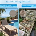 thumbnail image 3 of MINDYES Backyard Patio Lounge Chair, Wood Look Pool 5 Positions Chaise Lounge Chair, Beige, 3 of 8