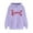 Purple, variant on Ynynloco Valentine'S Day Hoodies for Women Heart Print Long Sleeve Tops with Hooded Spring Autumn Sweatshirt with Pocket