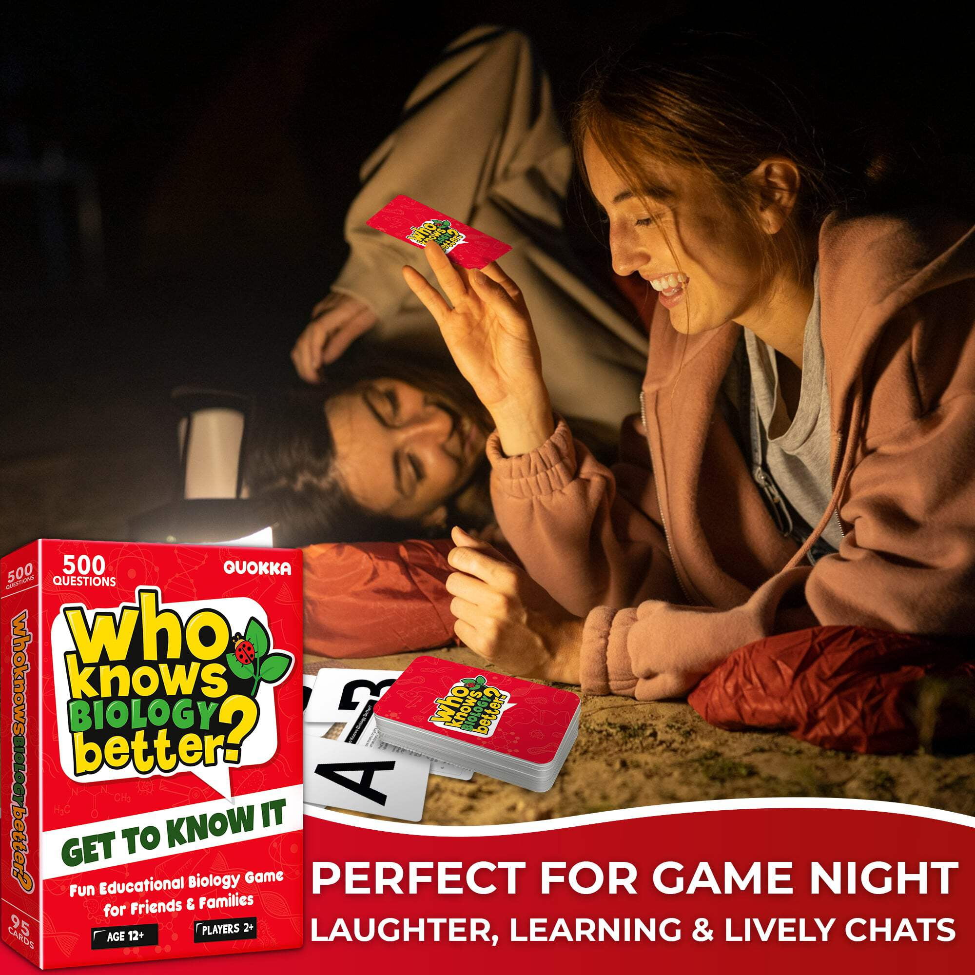 Quokka Board Games for Kids 8-12 - Educational Trivia Card Game for Kids Age 8+ - Who Knows Biology Better?