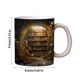 thumbnail image 3 of Fiudx Taza de Estantería 3D, Diseño Único de Cerámica, Elegante y Funcional, Regalo para Amantes Del Café y El Té, Decoración Elegante para El Hogar, Perfecta para El Estudio o La Sala de Estar, Idea, 3 of 6