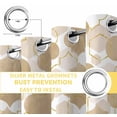 thumbnail image 4 of Light Brown Moroccan Blackout Curtains for Bedroom, Modern Geometric Abstract Art Thermal Insulated Kitchen Drapes with Grommets, Light Blocking Window Treatment, 2 Panels 42" x 54", 4 of 7