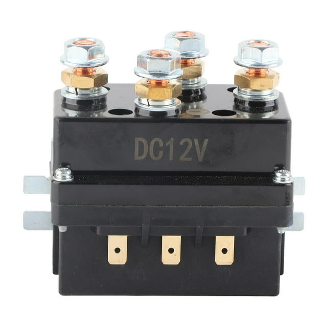 Interruptor de control de contactor de relé de solenoide de cabrestante, 12 V, 500 A, apto para cabrestantes ATV UTV de 8000 lb a 12000 lb