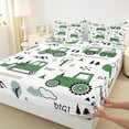 thumbnail image 3 of Castle Fairy Kids Kawaii Tractor 4 Pieces Queen Sheet Sets,Equipment Car Ultra Soft Flat Sheet,Construction Vehicles Queen Fitted Sheet,Super Cozy Room Decor, 3 of 7
