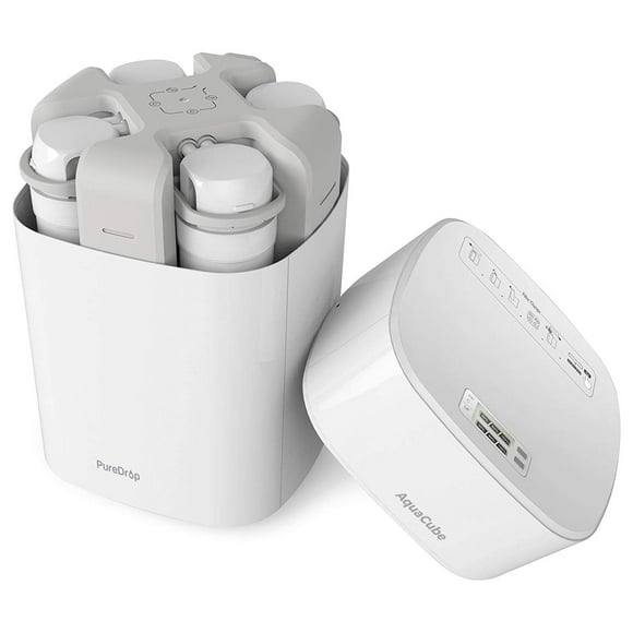 PureDrop CUW4 Aquacube 4-Stage Compact High Efficiency Multi-Purpose Drinking Water Filter System for Sink, Refrigerator and RV