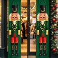 thumbnail image 3 of Vjnyvs Polyester Green Christmas Nutcracker Soldier Door Banner 2-Pack Holiday Front Porch Hanging Decor, 3 of 7