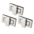 thumbnail image 1 of 3 Juegos de Cierres de Bolsa Rectangulares de 52mm x 29mm para Hacer Bolsas DIY, Plata, 1 of 4
