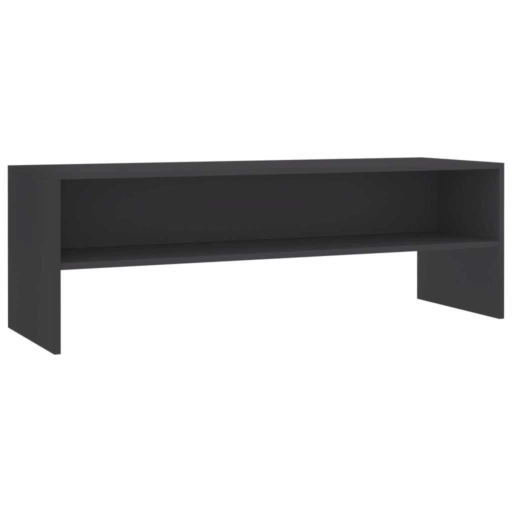 Canddidliike Wooden Console Table with Open Storage Shelf for Living Room Media Storage - Grey