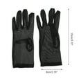 thumbnail image 3 of Unique Bargains 1 Pair Sunblock Mittens Mesh Sun Block Driving Gloves for Women Black, 3 of 5