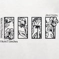 thumbnail image 3 of HELLOYOUNG 5PCS Metal Boho Wall Art Decor Set, 4-Panel Floral Line Art Panels with Lotus Mandala Key Hook, Elegant Practical Accents for Living Room Entryway Home, 3 of 10