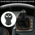 thumbnail image 2 of Unique Bargains 5 Speed Manual Shift Knob - Stick Shifter Lever Knob - for Toyota Yaris 05-10 Faux Leather Black - 1 Pc, 2 of 6
