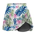 thumbnail image 7 of LEBONYARD Golf Skorts for Women with Shorts,Women's Supportive Yoga Skirt with Shorts,Women's Summer Flower Print Pleated Tennis Skirts Stretchy Yoga Fake Two Piece Shorts Skirt Blue L, 7 of 7
