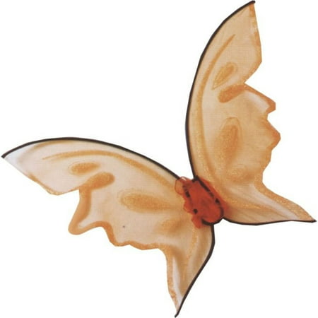 Morris Costumes Lovely Sheer Bright Butterfly-Shaped Wings Orange Hot, Style FW90456OR