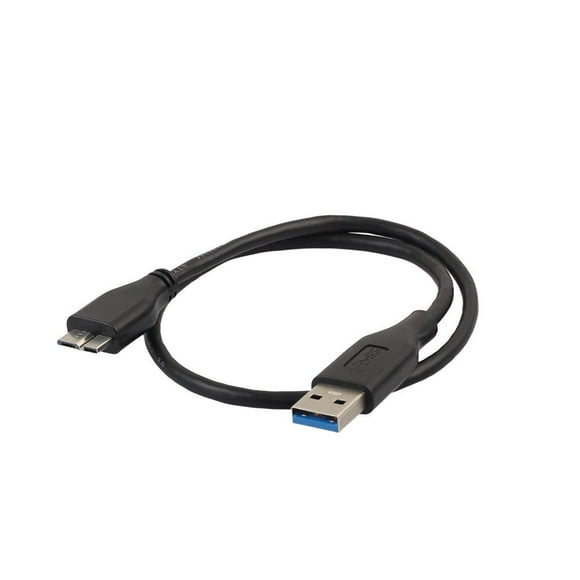 KEINXS Super Speed USB 3.0 Male A to Micro B Cable - Rapid Data Transfer for External HDDs & SSDs - for Cozy Life & Home (Black)