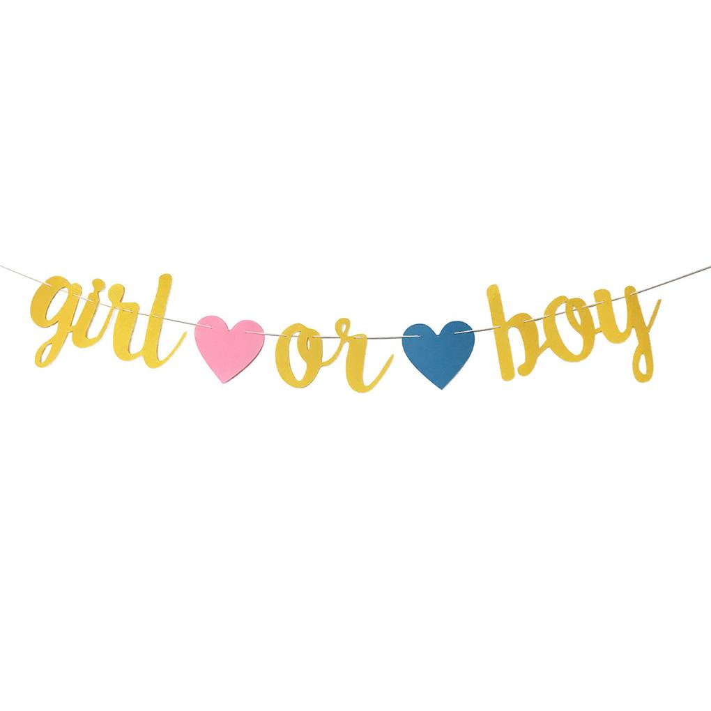 1 Set Tissue Tassel Garland Paper Flower Banner Boy Or Girl Letter