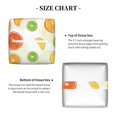 thumbnail image 5 of Sikiie Colorful Lemons Leather Tissue Box Cover Square, tissue box holder, Tissue Box with Bottom Belt-5.2”x5.2”x5.2”, 5 of 7