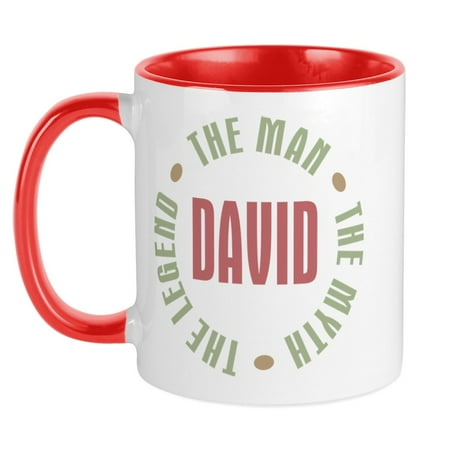 

CafePress - David Man Myth Legend Mug - Ceramic Coffee Tea Novelty Mug Cup 11 oz