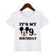 thumbnail image 3 of Ropa infantil con estampado de Mickey Mouse de Disney, es mi cumpleaños de 1, 2, 3, 4, 5, 6, 7, 8 y 9 años, camisetas para niños y niñas, lindas camisetas para bebés y niños, 3 of 5
