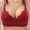 Wine, variant on SCSAlgin Bras for Women Wireless Push Up Full Coverage Seamless Everyday Bra Double Support No Wire Comfort Bralette