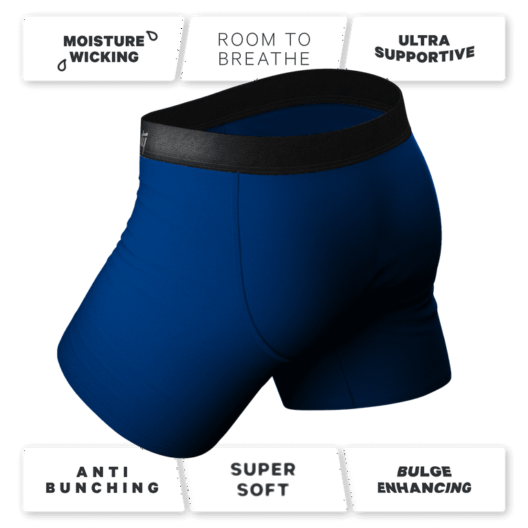 The Big Blue - Shinesty Dark Blue Ball Hammock Pouch Underwear XL