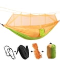 thumbnail image 4 of Soidarity Hamaca para acampar con mosquitera, luz emergente, hamacas de paracaídas portátiles para exteriores, columpio, hamaca para dormir, cosas para carpas No.05 Soidarity OD2660-05, 4 of 6