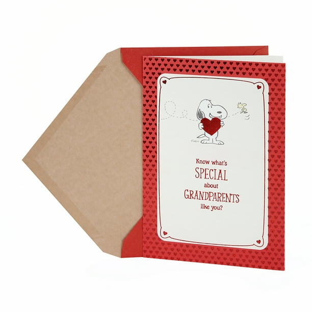 Download Hallmark Peanuts Valentine S Day Card For Grandparents Snoopy And Woodstock Walmart Com Walmart Com