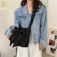 thumbnail image 2 of Bolso de compras elegante y cotidiano para niñas Bolso de lona con lazo de moda, 2 of 6