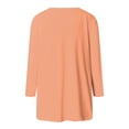 thumbnail image 5 of 3/4 Length Sleeve Womens Tops 2026 Spring Trendy Casual V Neck Basic Plain Office Tshirt Womens Blouses, 5 of 5