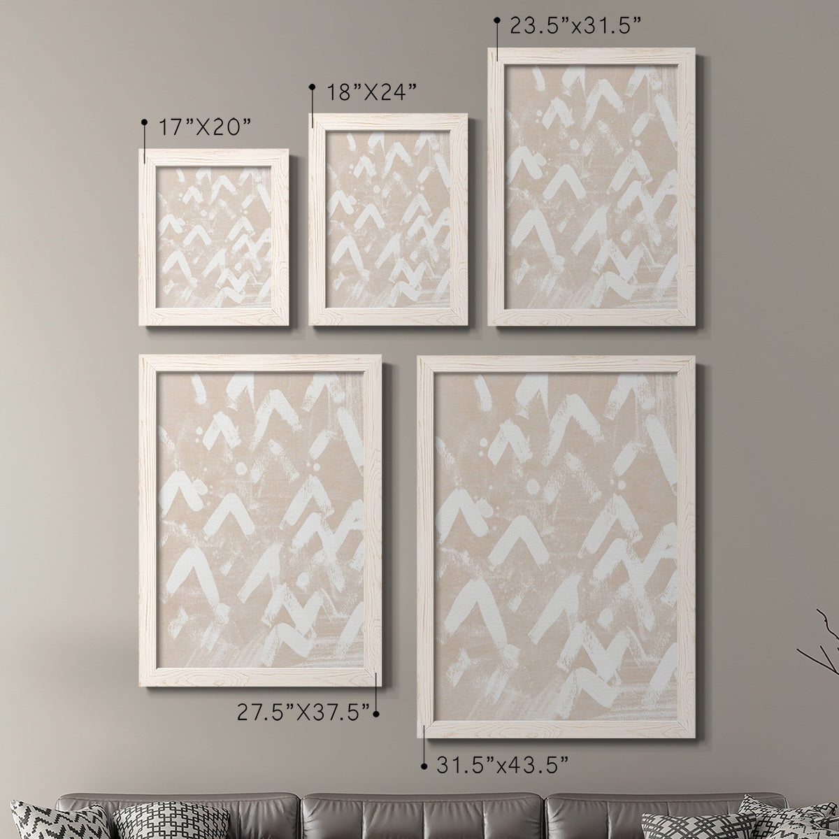 Earth Etching III - Premium Framed Canvas 2 Piece Set - Ready to Hang