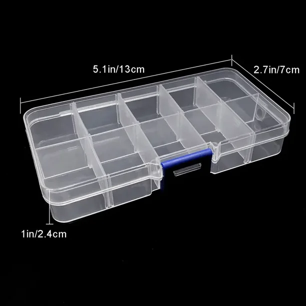 Transparent Plastic Box DIY Accessories Jewelry Storage Box Gong Bohan unisex