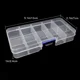 thumbnail image 1 of Transparent Plastic Box DIY Accessories Jewelry Storage Box Gong Bohan unisex, 1 of 2