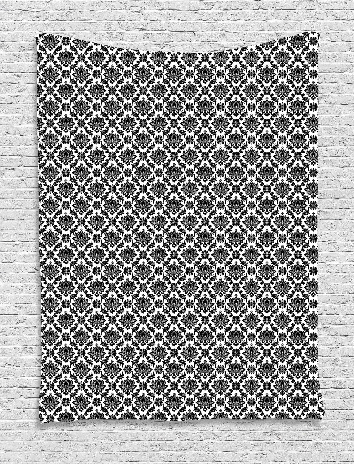Black and White Tapestry, Monochrome Flourishes with Design
