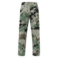 thumbnail image 4 of MNCEKFOD Mens Cargo Pants Baggy Loose Jogging Bottoms Waist Plain Sweatpants With Drawstring Relaxed Fit Comfortable Trousers Army Green L, 4 of 4