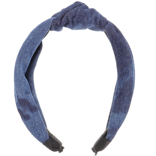 Diadema para mujeres nudos de mezclilla diadema diadema accesorio para cabello para niñas para niñas